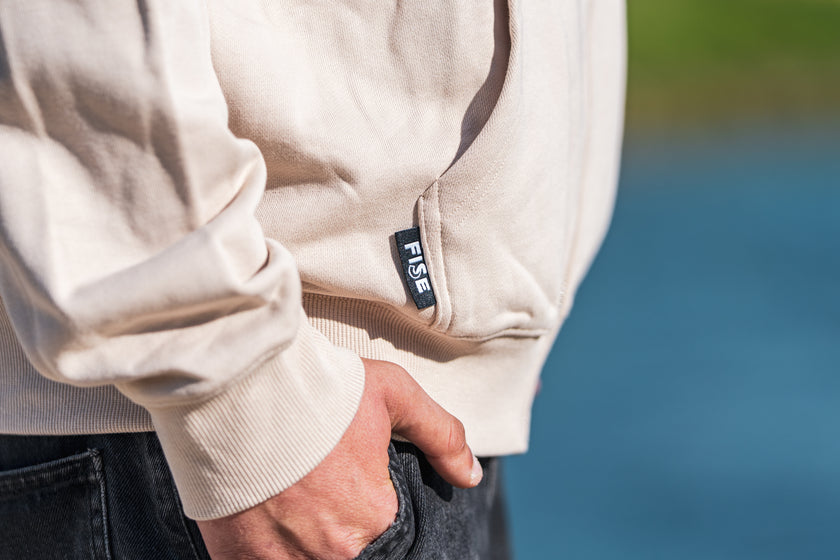 Sweat Zip Event Beige