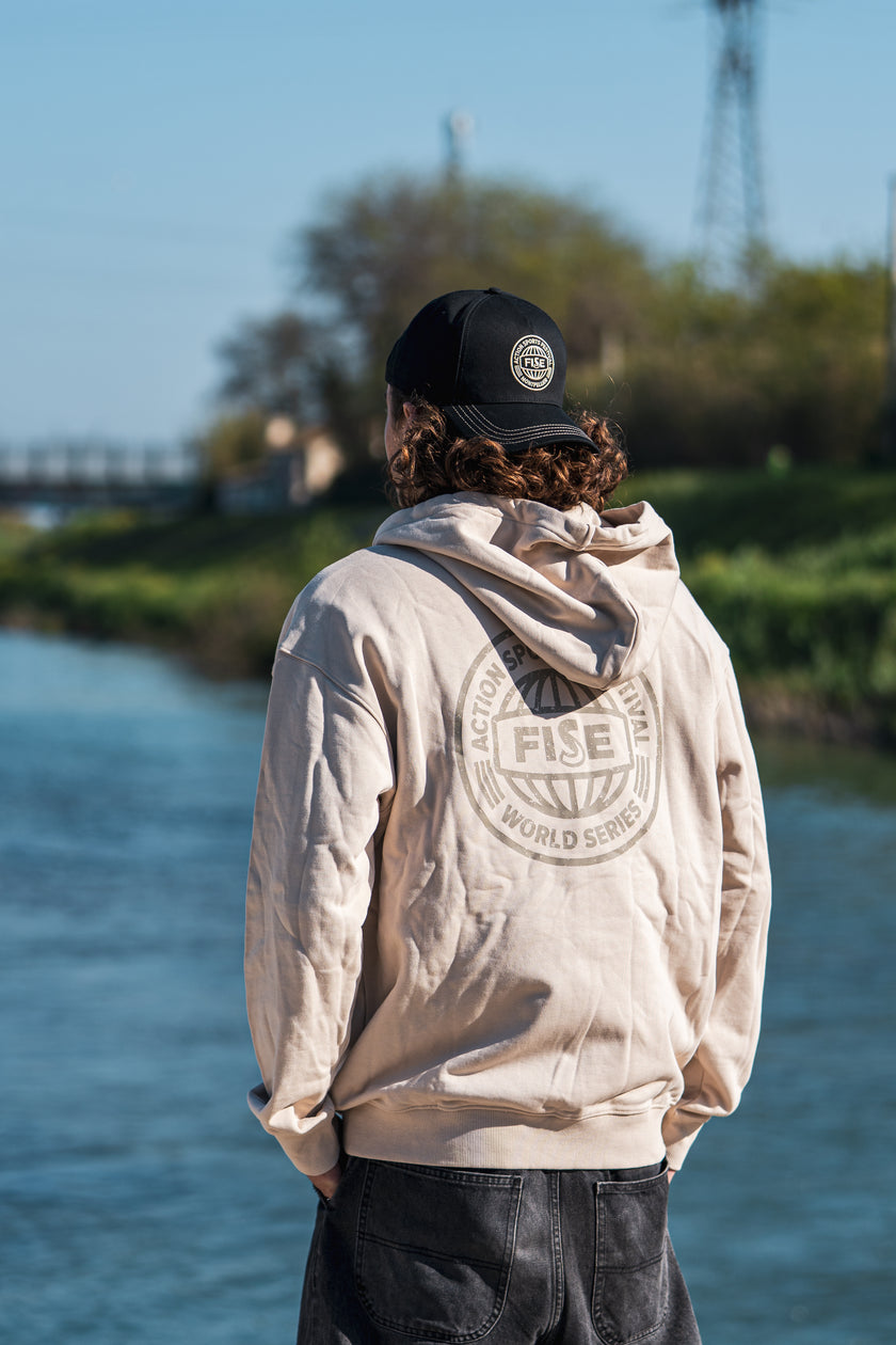 Sweat Zip Event Beige