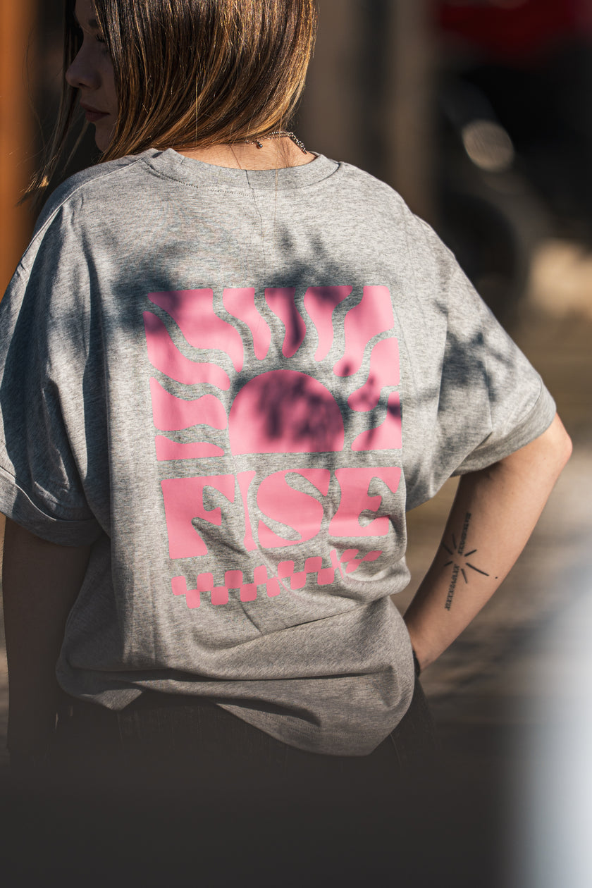 T-shirt Sunset Grey woman