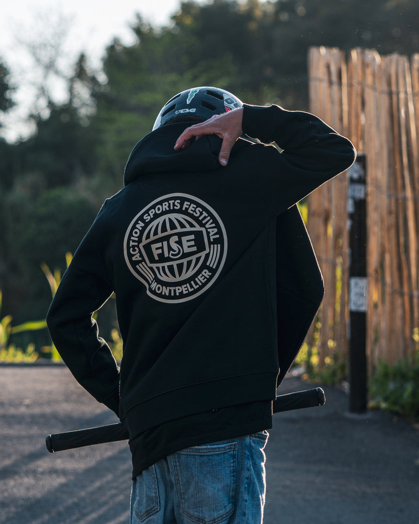 Sweat ZIP BLACK KIDS