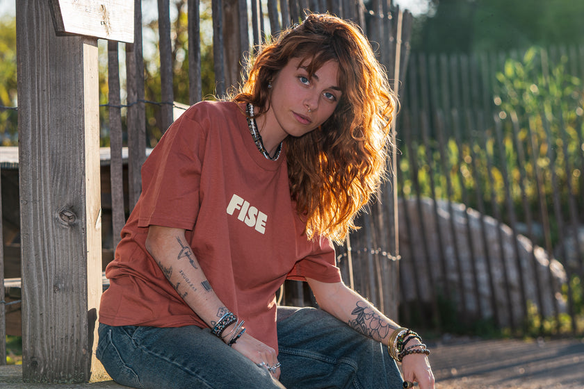 T-shirt Welcome Brown