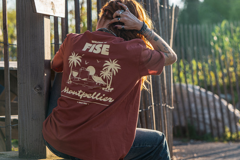 T-shirt Welcome Brown