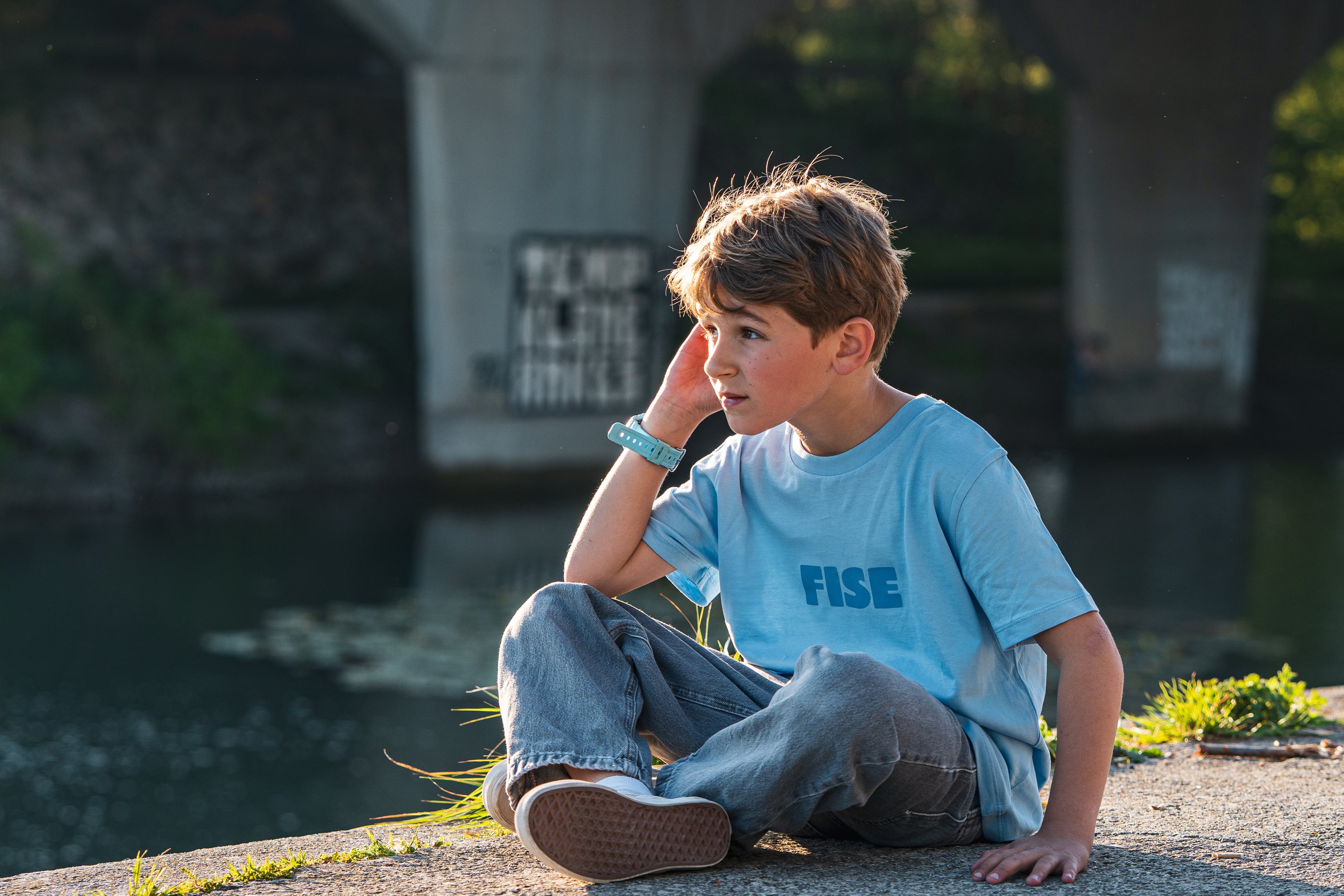 T-shirt Welcome Bleu KIDS
