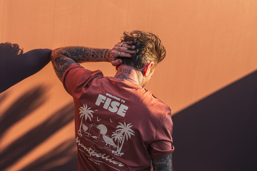 T-shirt Welcome Brown