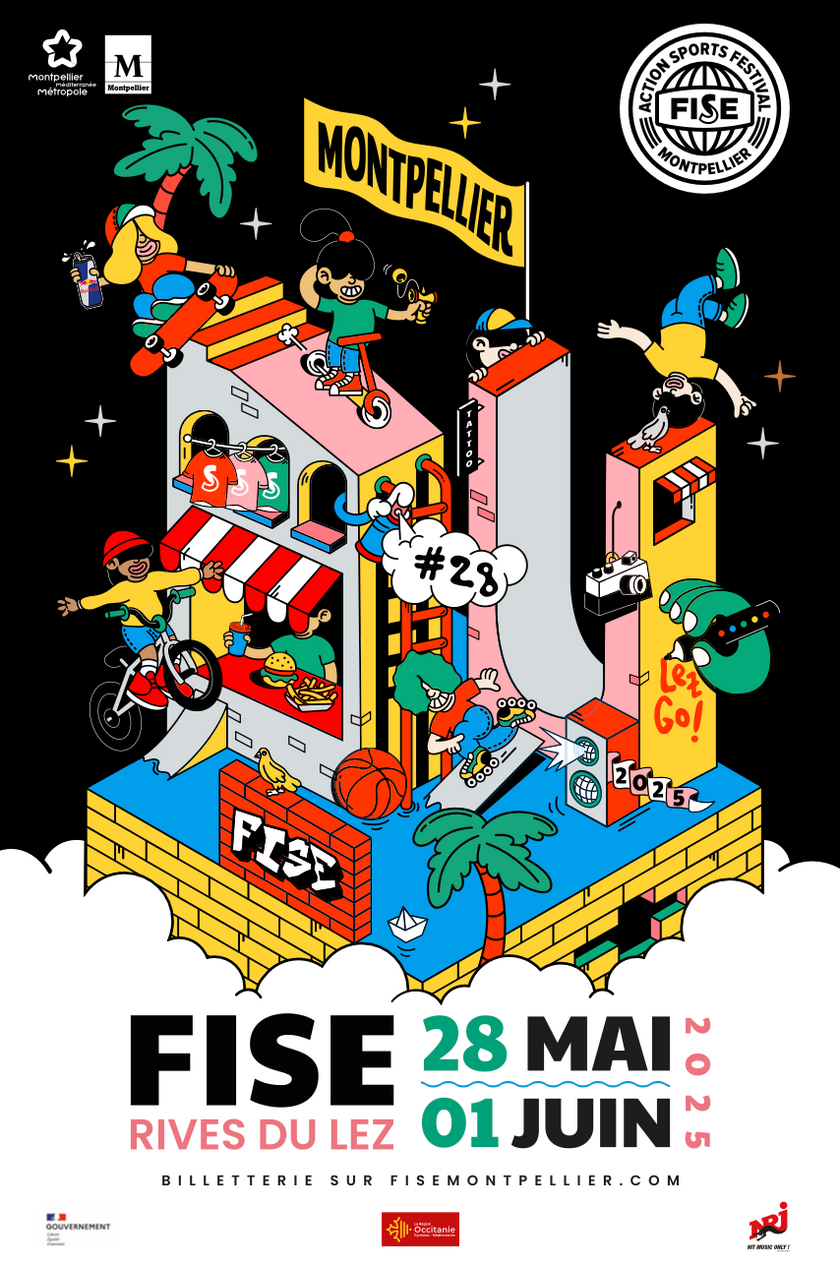 Affiche officielle FISE Montpellier 2025