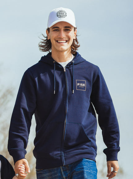 Sweat zippé BASIC NAVY