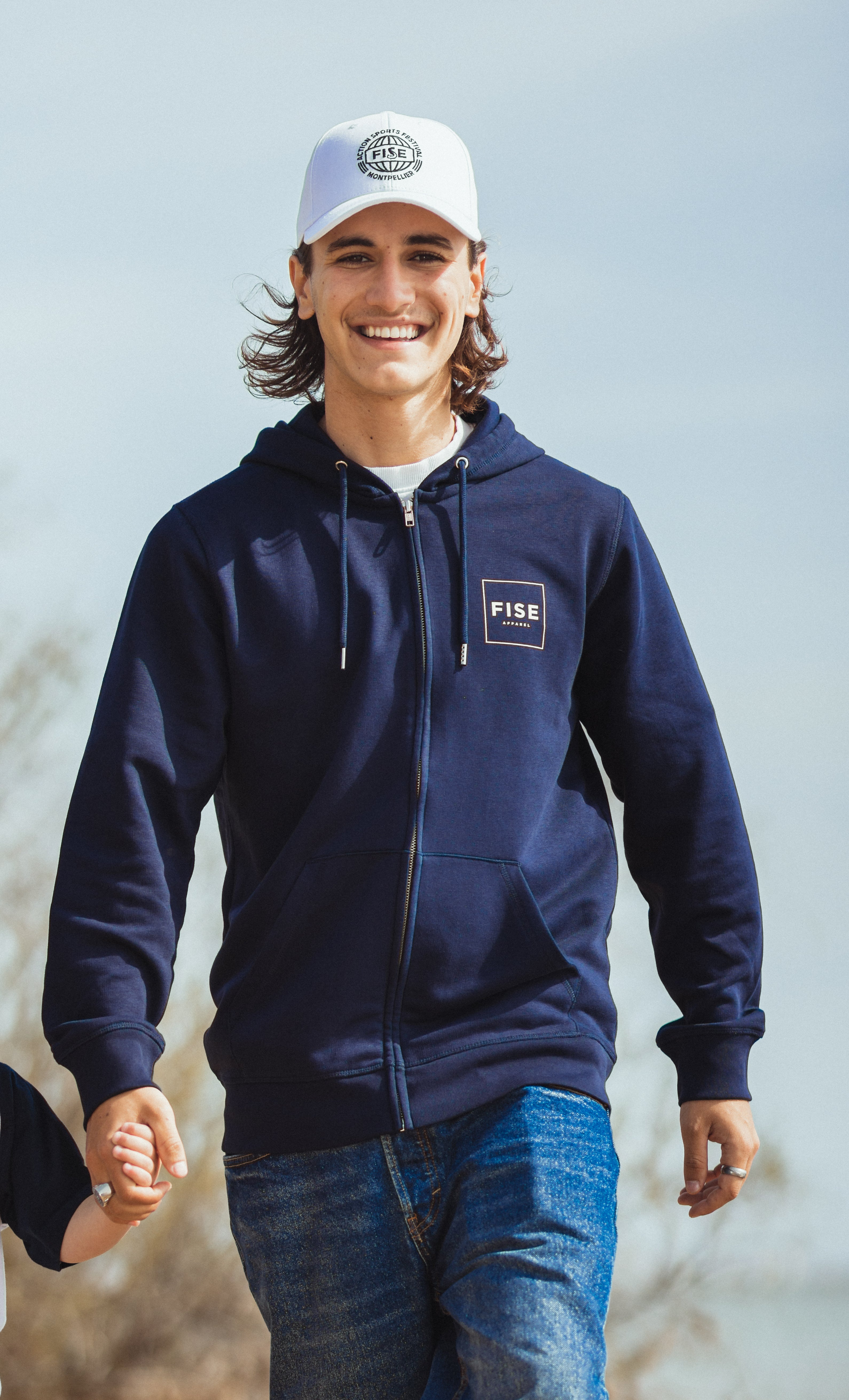 Sweat zippé BASIC NAVY