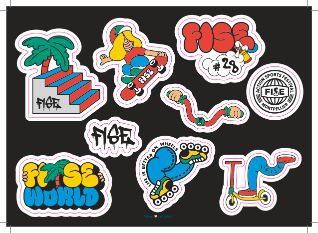 Planche de stickers 2025