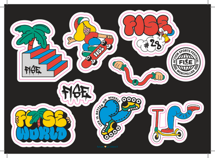 Planche de stickers 2025