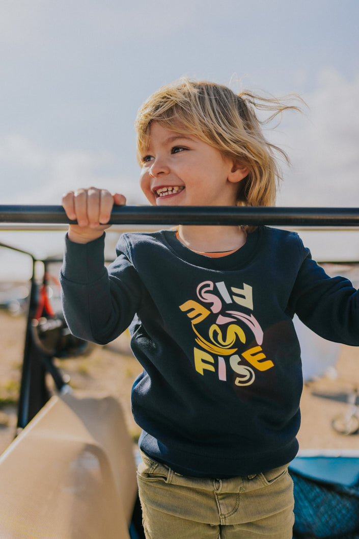 TURNED FISE NAVY KIDS - Sweat enfant